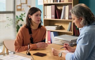 personal injury lawyer meeting